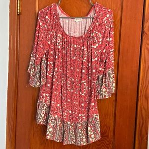 💜💜 Woman’s Style & Co Springy Top Size 1X